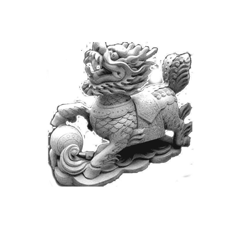 青石麒麟现货供应酒店门口石雕麒麟摆件 青石动物石雕麒麟
