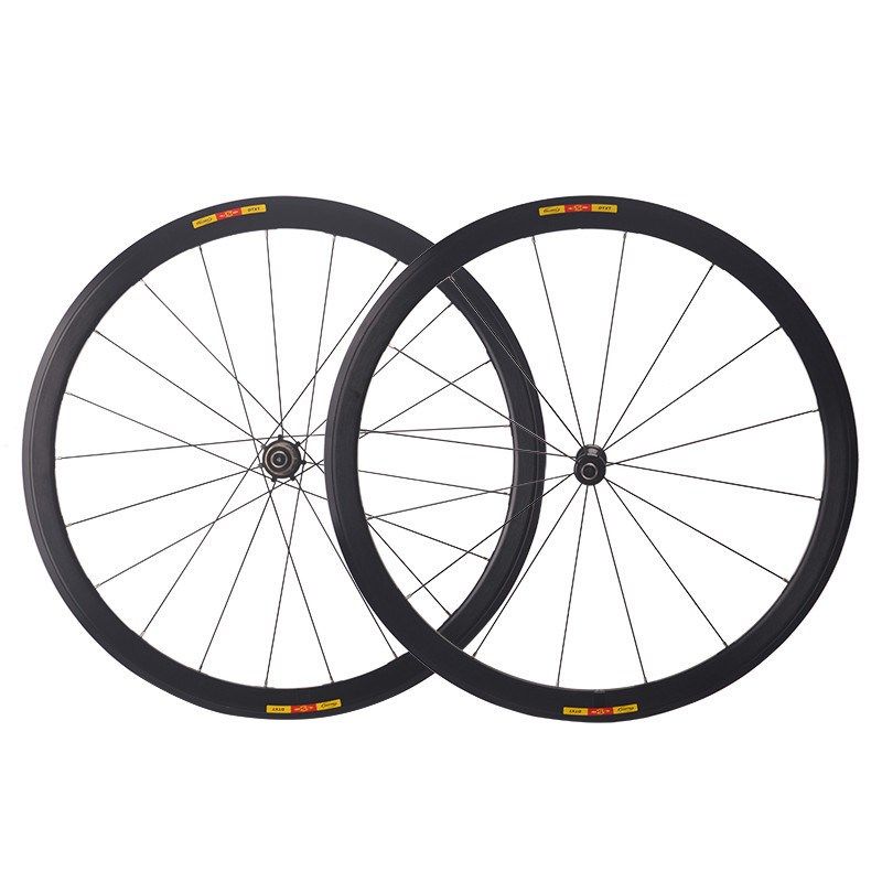 6爪锐杰逊超轻700C框高40mm公路车轮组V/C刹前二后四轴承轮组