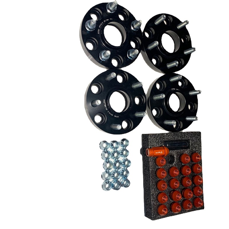 汽车法兰盘中心车轮4*垫片适用英菲尼迪15/20/25mm带M12*1.25螺母