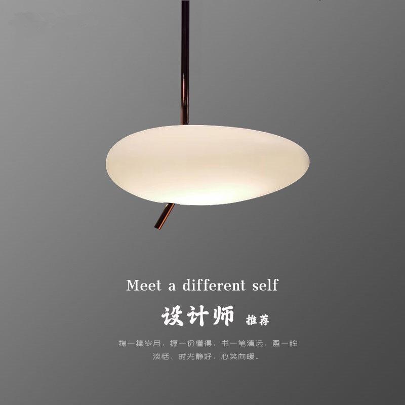 现代简约餐厅吧台鹅卵石吊灯设计师创意卧室床头衣帽间触摸开关灯