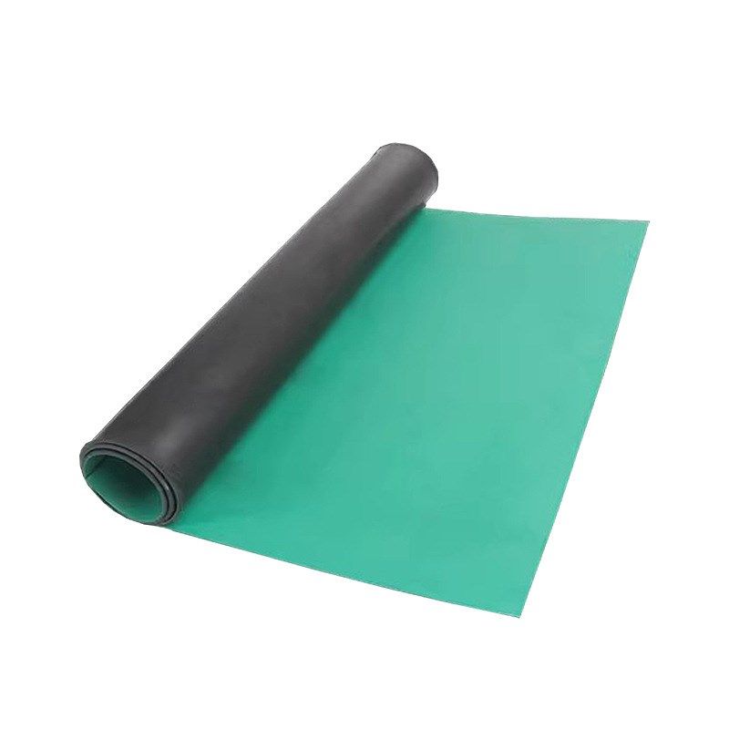 环保PVC耐高温维修工作台垫绿色实验室维修桌垫防静电地垫橡胶皮