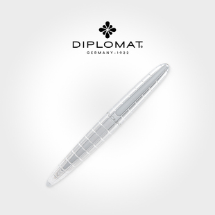 德国进口Diplomat外交官迪波曼太空梭小飞艇AERO梭形银色金属钢笔