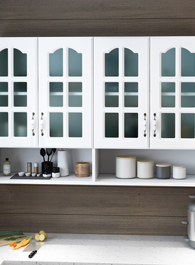 优选厨房壁橱阳台挂柜简约挂墙式储物柜浴室玻璃门吊柜墙壁柜卧室