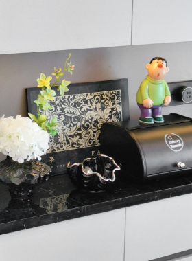 优选黑色软装入户玄关收纳摆件钥匙储物盒客厅电视柜装饰品桌面置