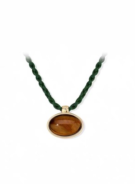 朱珠同款虎晶石多宝镶嵌项链