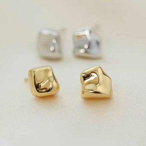 新款小陨石不规则AB通勤耳钉女