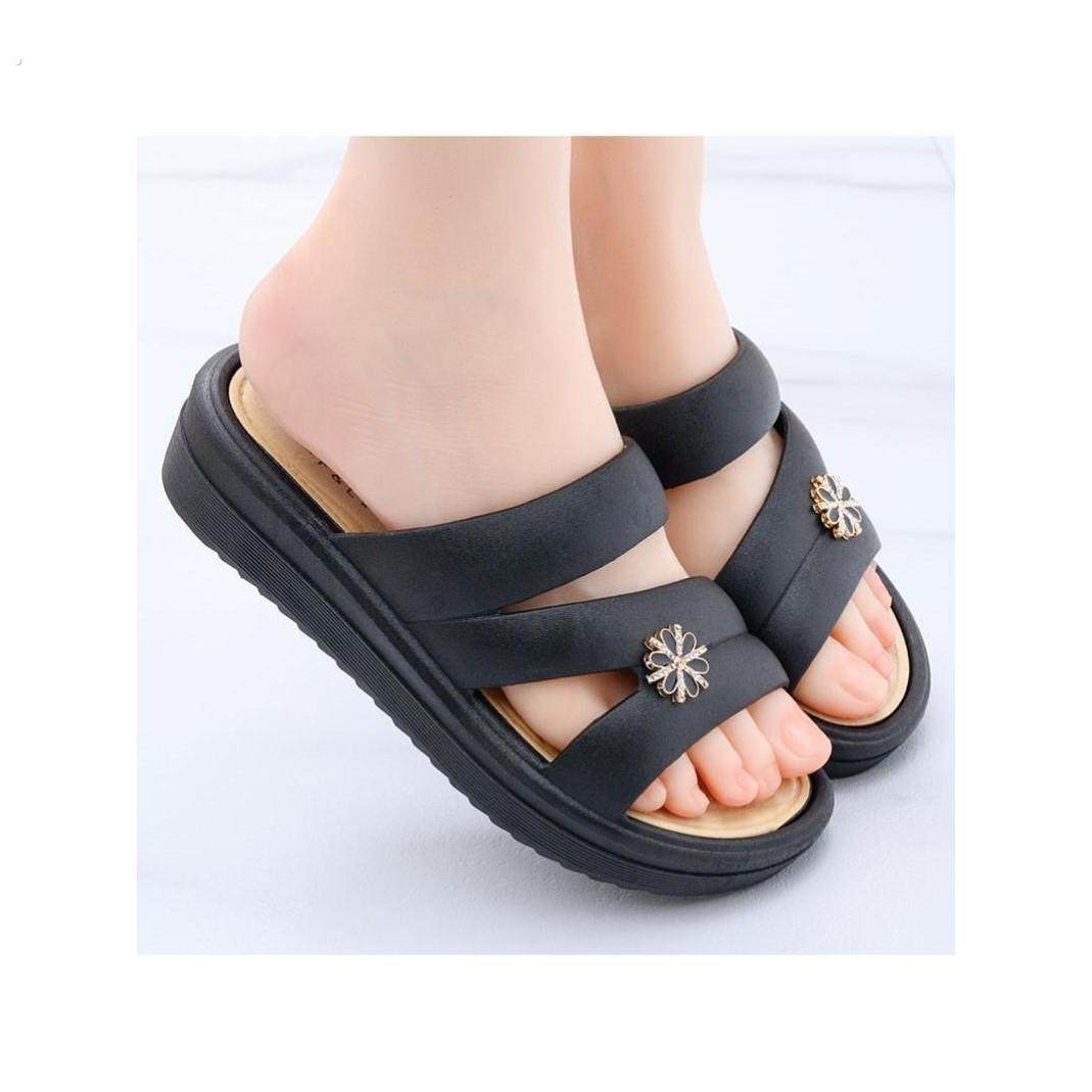 2025新款外穿软底防滑女士中老年妈妈女夏女童一字拖凉鞋