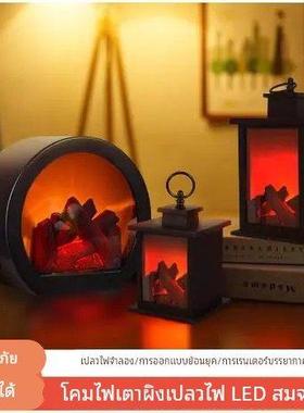 彷真电子火焰氛围灯乔迁之喜火炉进宅火盆搬家仪式用品入户摆件喜