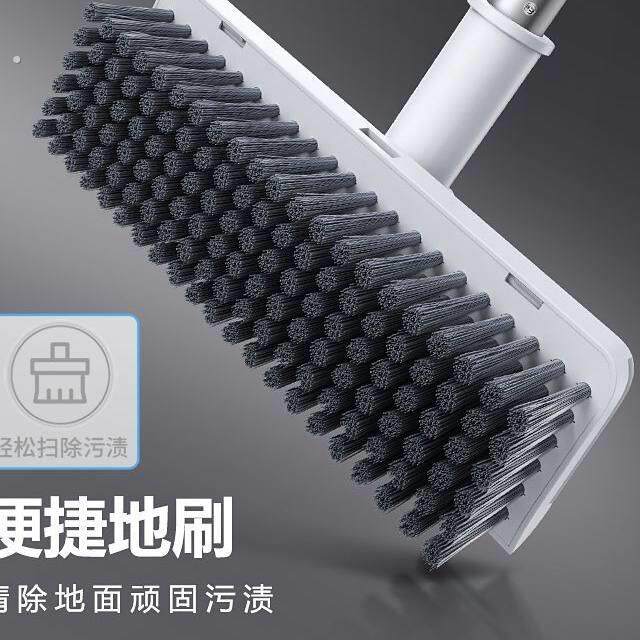 加厚折叠旋簸箕转扫把组合软毛扫把头不粘头发扫地笤帚套装两件套