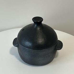 几多黑陶手作双耳锅家用煲仔饭锅一人食1.4L｜一年质保