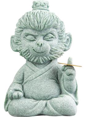 创意国风十二生肖申猴大师摆件办公室桌面茶桌装饰品小众生日礼物