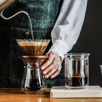 手冲咖啡滴漏式分享壶过滤器具套装入门组合咖啡v60钻石滤杯玻璃