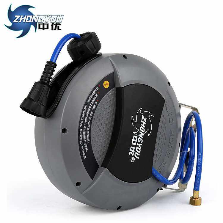 中优Hose rell自动伸缩卷管器洗车浇花水管架绕管器器水鼓