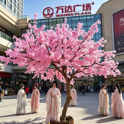 大型仿真樱花树室内装饰造景