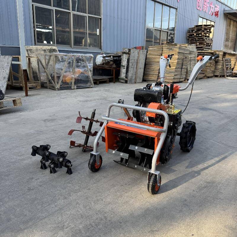 菜地荒地除草机乘坐式除草机柴油动力前置除草机除草碎草松土机
