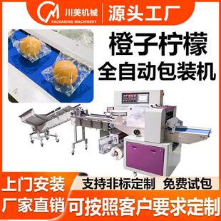 高速脐橙柠檬包装机小青桔金桔柑橘全自动套袋机橙子水果包装机