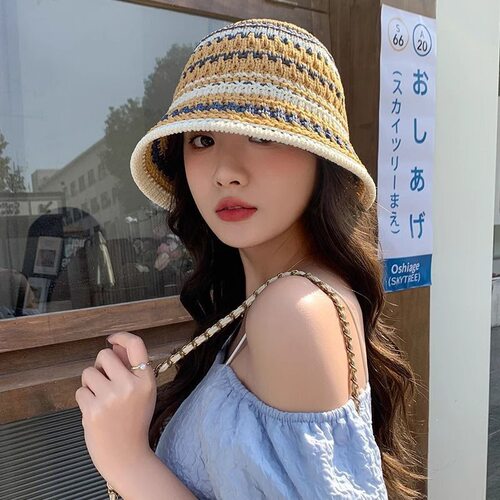 2026新款春夏季镂空渔夫帽子女