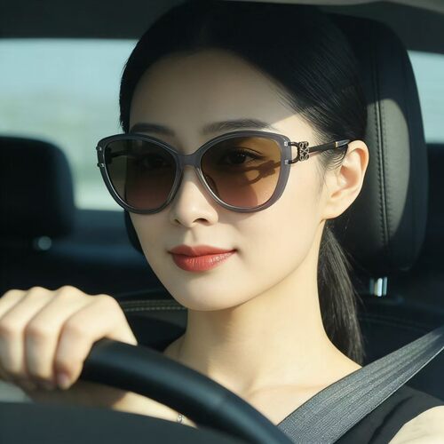 墨镜女新款女式防晒茶色太阳镜
