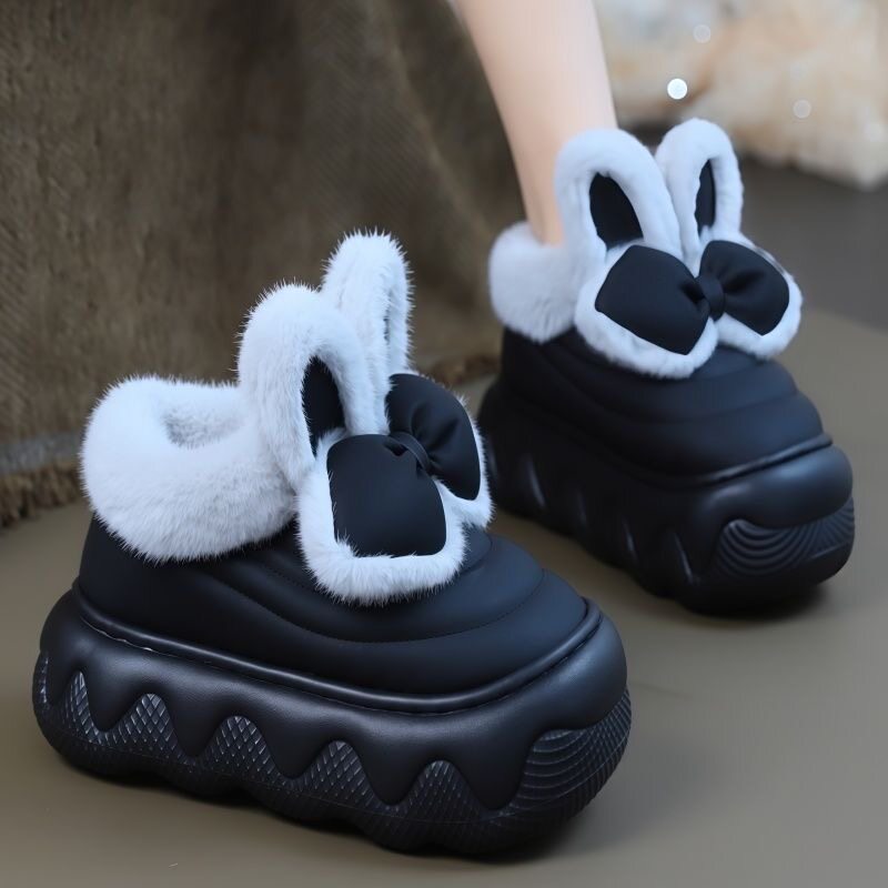踩屎感棉拖鞋女士2025新款秋冬季包跟外穿厚底保暖加绒月子棉鞋女