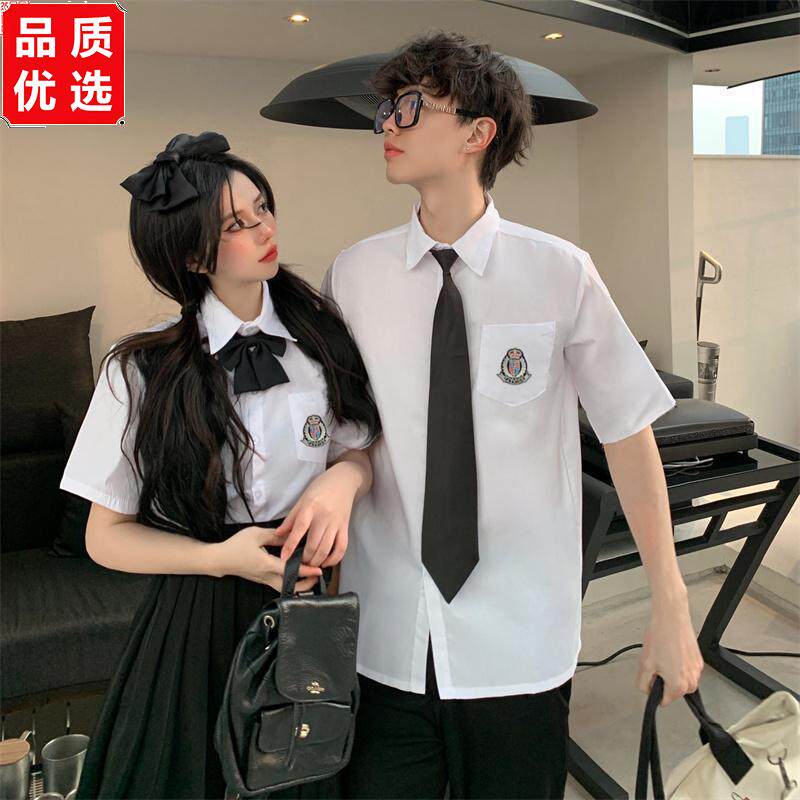 韩版夏季毕业班服学院风