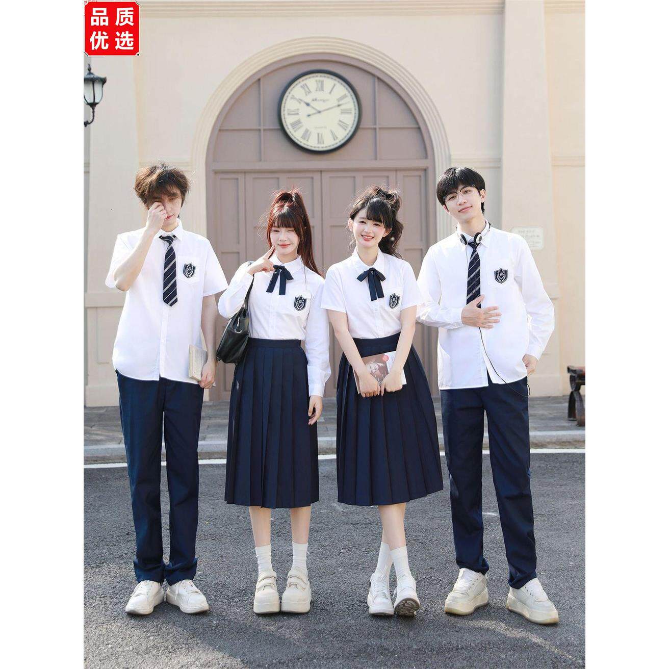 班服夏季学院风毕业季小