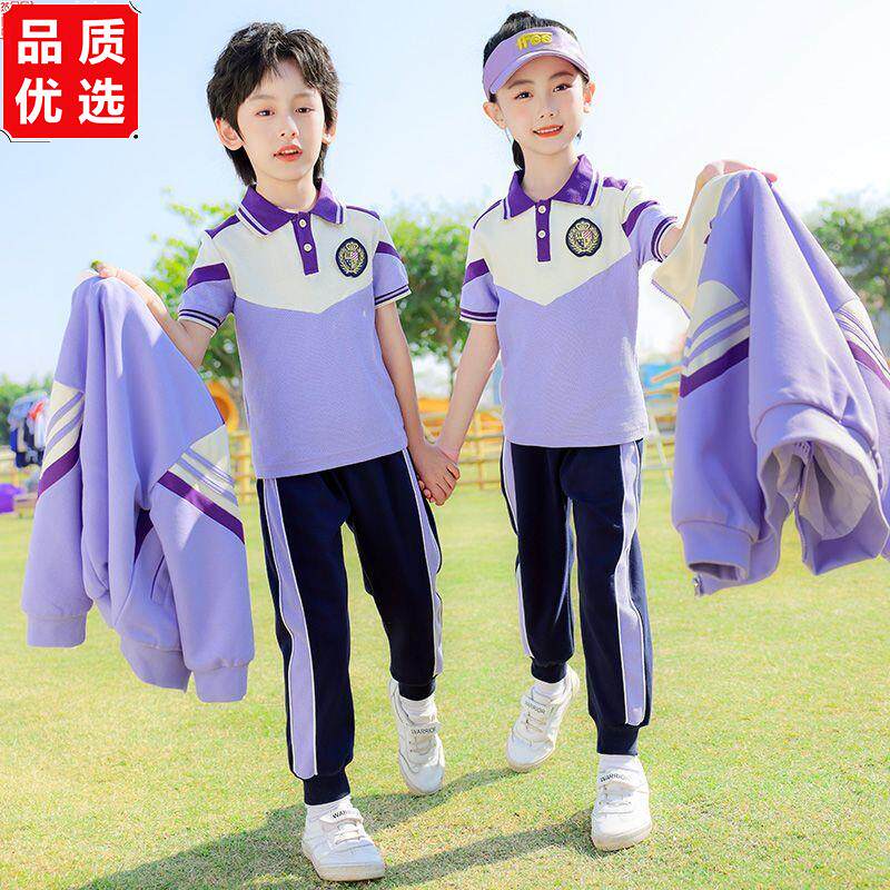 夏款小学生校服套装幼儿