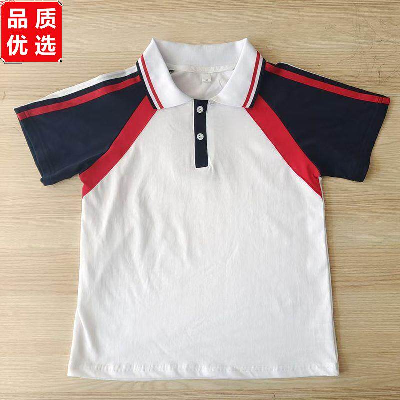 学生校服短袖棉夏季t恤二