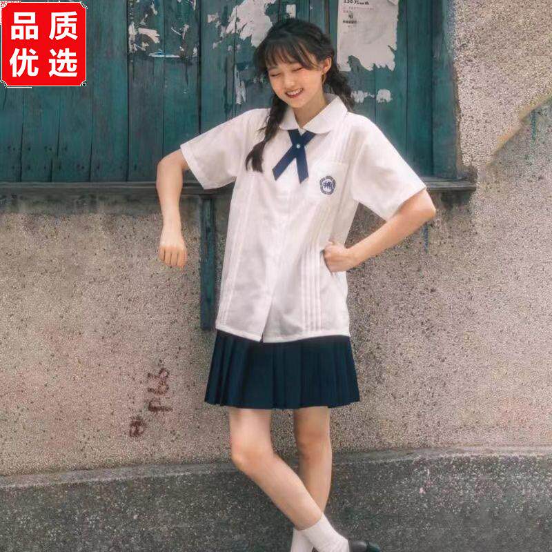学生风琴褶白衬衫jk制服