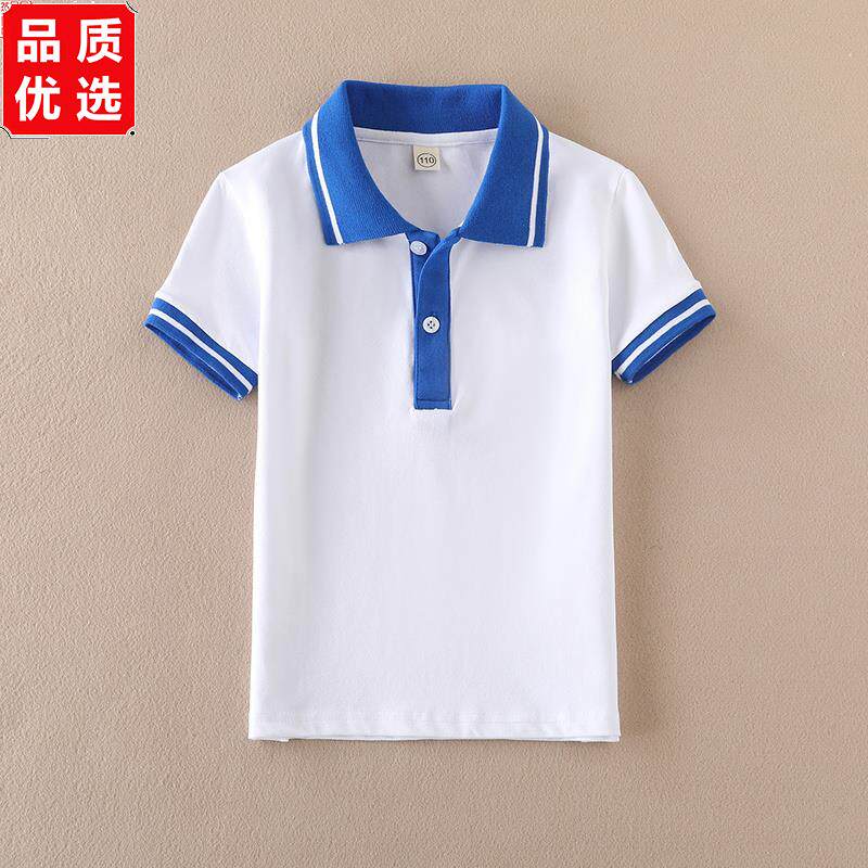 夏季初中小学生蓝领翻领p