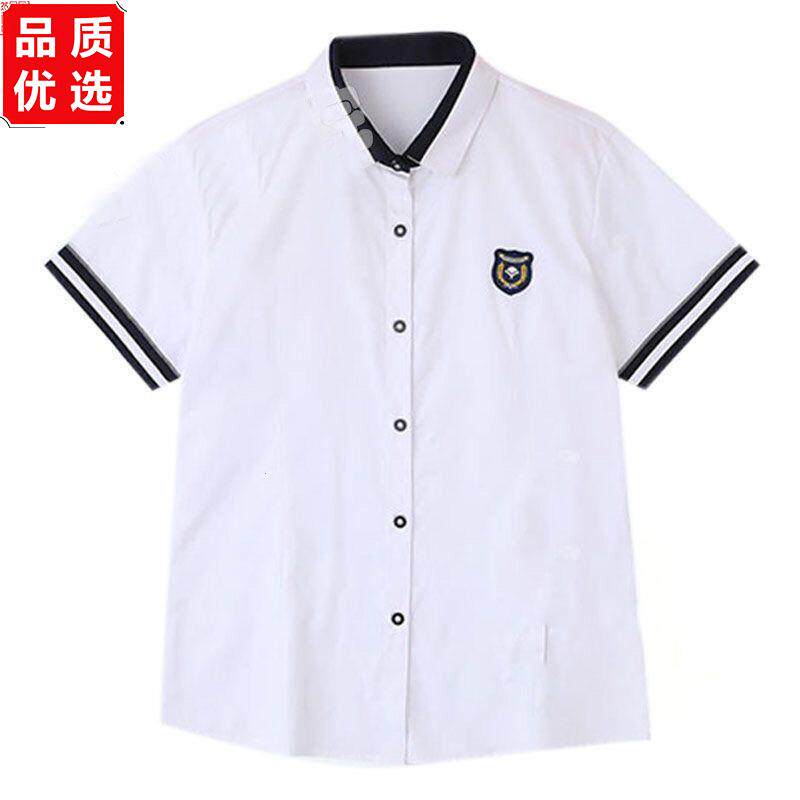 南宁市校服 中学夏季短袖校服南宁中学生新希望短袖制服衬衫