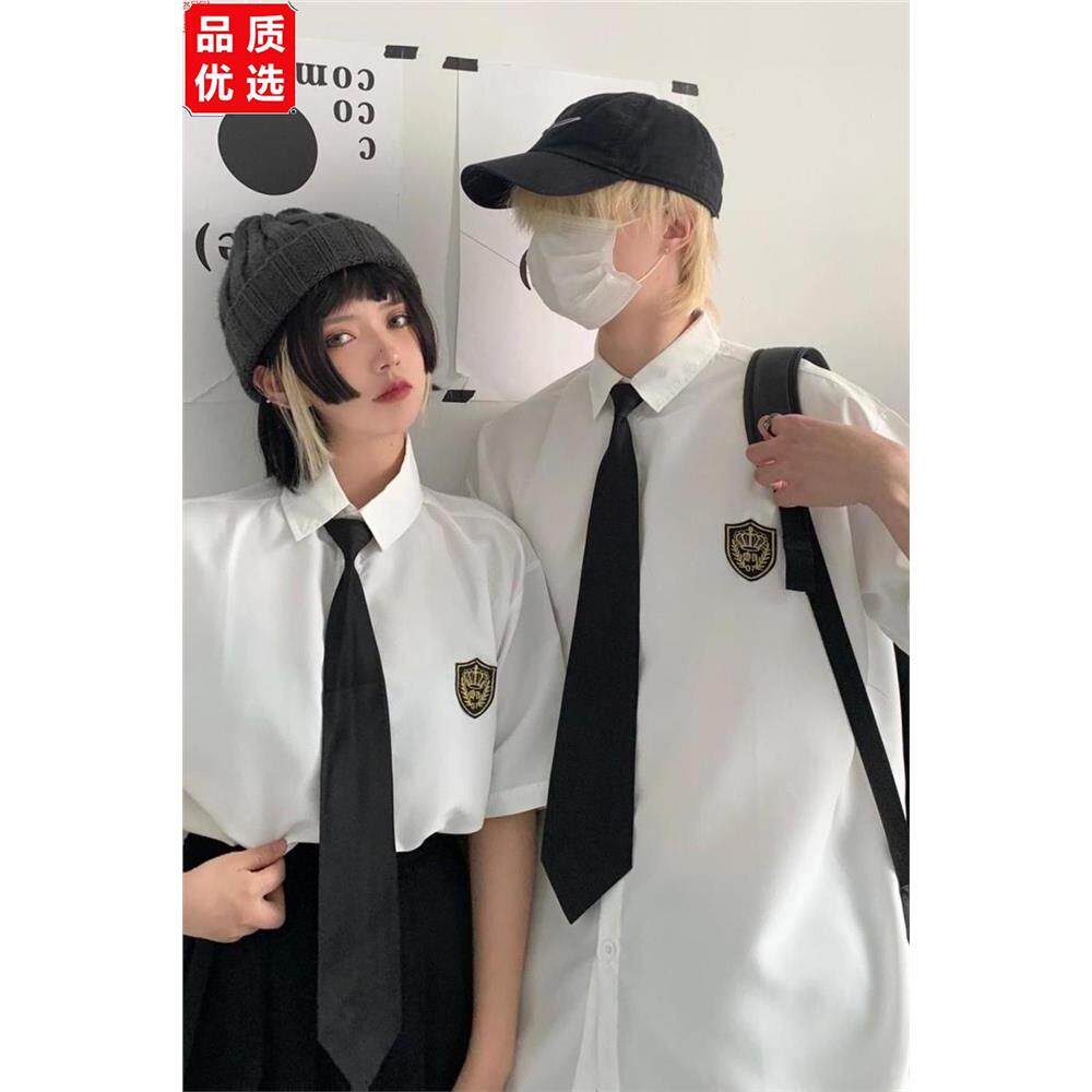 日系班服秋季套装高中生初中学生学院风韩版衬衫毕业服装女生裙子