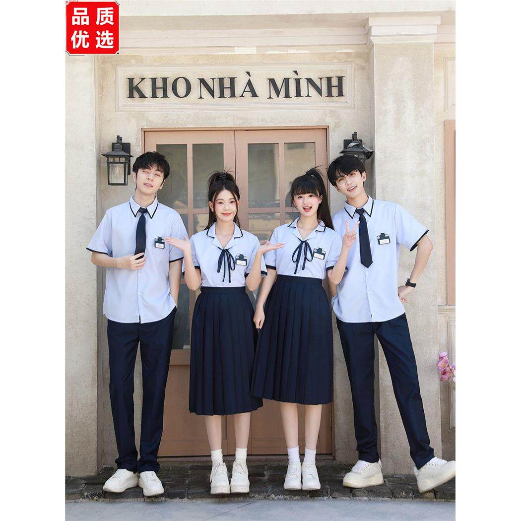 班服夏季学院风初中学生