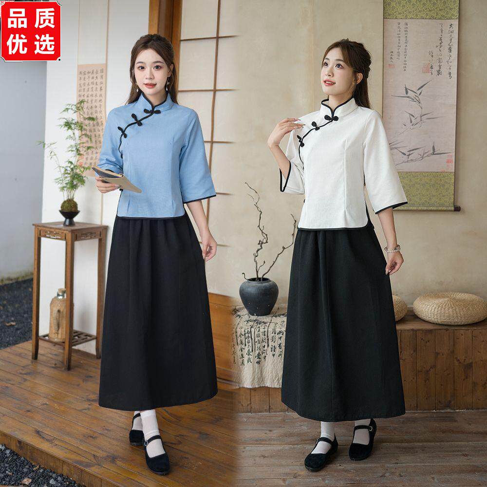 民国学生装女复古毕业班