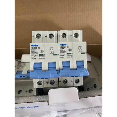 Nader 良信直流空气开 关NDB2Z-63 6A 两极2P直流断路器小型空开