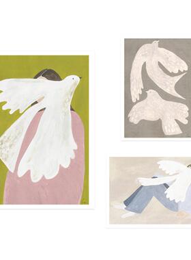 ANNA 丹麦设计Clara Schicketanz艺术海报北欧客厅卧室饭厅装饰画