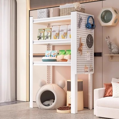 猫砂盆上方置物架阳台下空式架子