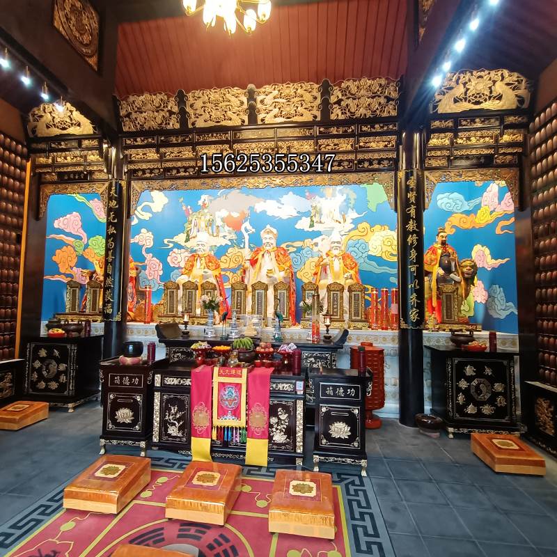 实木道观神阁仙堂神龛立柜神台神楼寺庙佛堂佛龛供桌香案佛台定制