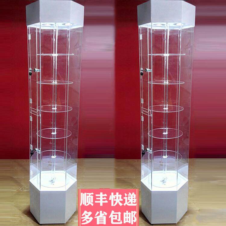 亚克力旋转首饰品礼品手机珠宝样品玻璃展示柜化妆品牙科产品展架
