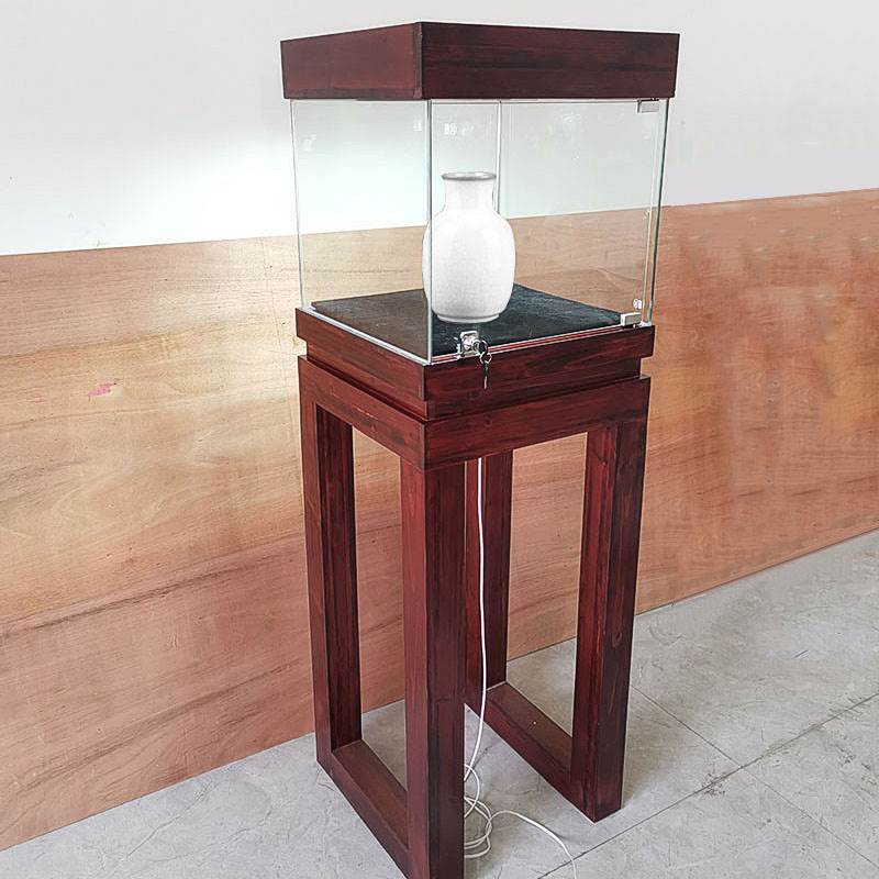 博物馆古董展示柜实木珠宝饰品玻璃柜台展厅瓷器玉石收藏陈列立柜