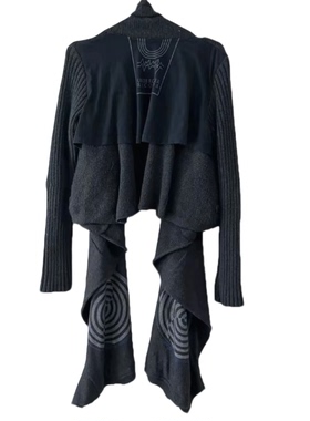 undercover 06ss T期 黑白针织夹克 休闲毛衣男女同款