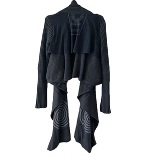 undercover 06ss T期 黑白针织夹克 休闲毛衣男女同款