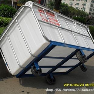 针织漂染手厂规格齐全推车/纺纱车厂用用聚乙25.5.1烯塑料方桶推
