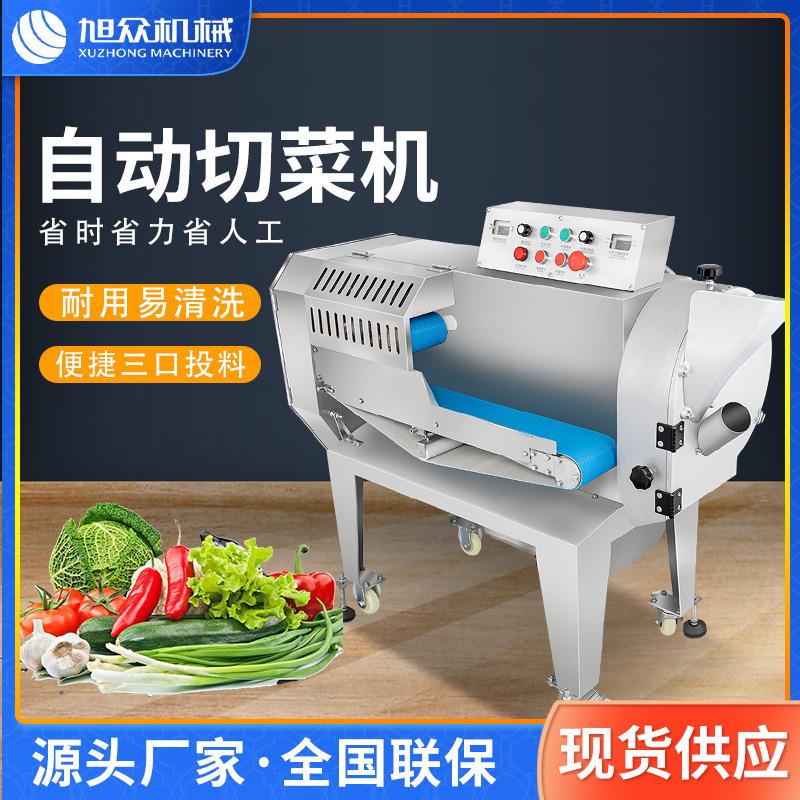双头切菜机商用全自动电动蔬菜瓜果切菜机源头工厂