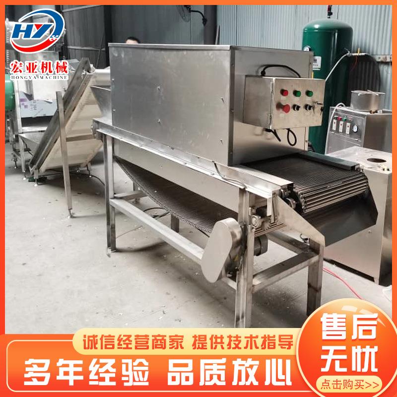 蒜米皮连续皮加工流WOS水线 链条式大蒜脱机 全去自动蒜脱皮大机