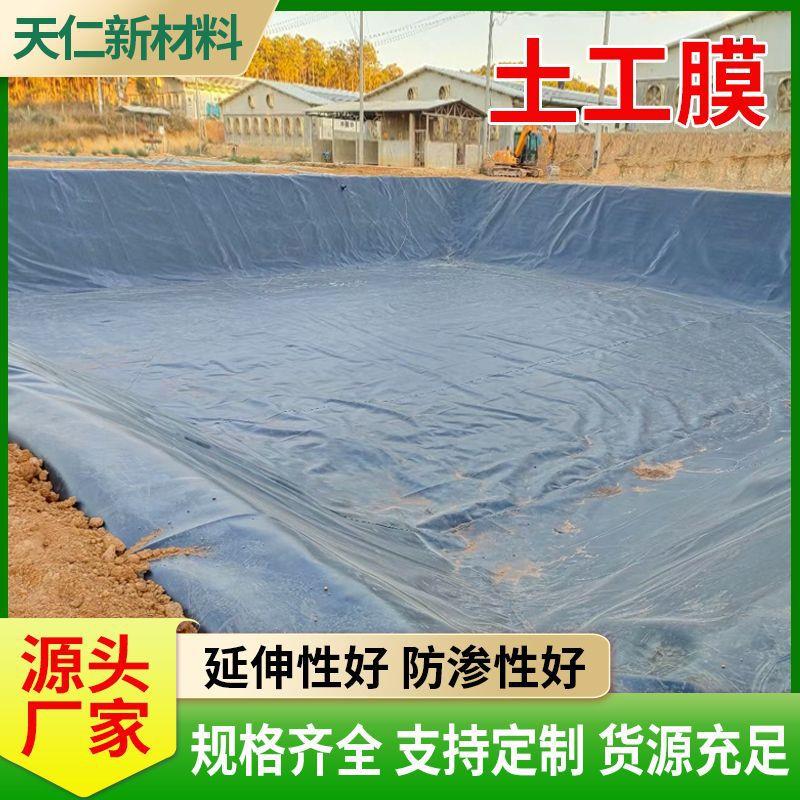 定制土工膜沼气池水产鱼塘养殖防渗土工膜垃圾填埋场HDPE土工膜
