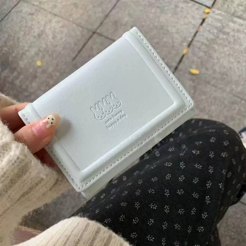 奶油撞色米菲兔兔钱包女款日式零