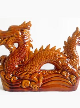 陶瓷龙青龙摆件小生肖可爱装饰品家居客厅办公室家用中式工艺品