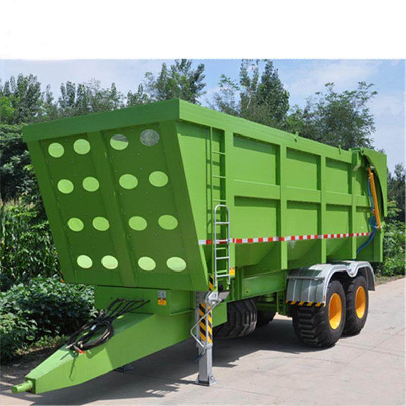 双联动自卸拖车20吨欧式自卸挂车农用工具车青贮转运拖车