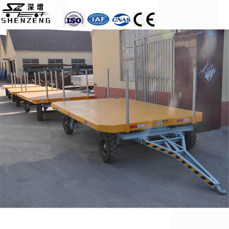 5吨平板挂车引平板拖车平板拖挂车场内运输车重型工具车