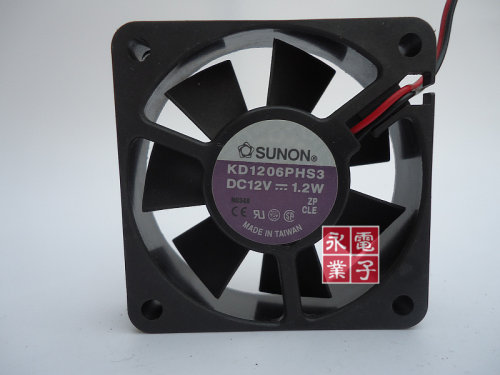 原装SUNON建准 KD1206PHS3 6015 12V 1.2W 6CM散热风扇